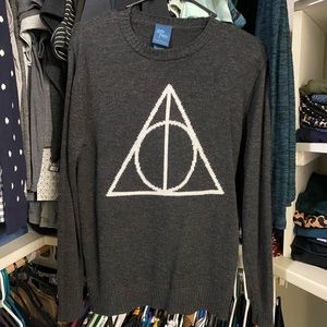 Harry Potter Deathly Hallows Sweater Size S